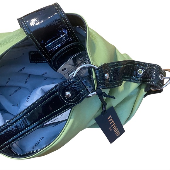 VITTORIO sage green purse tote handbag NWT - Picture 4 of 5